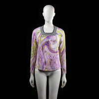 Carla Du Nord - blouse - MULTICOLORED - (Storlek: M)