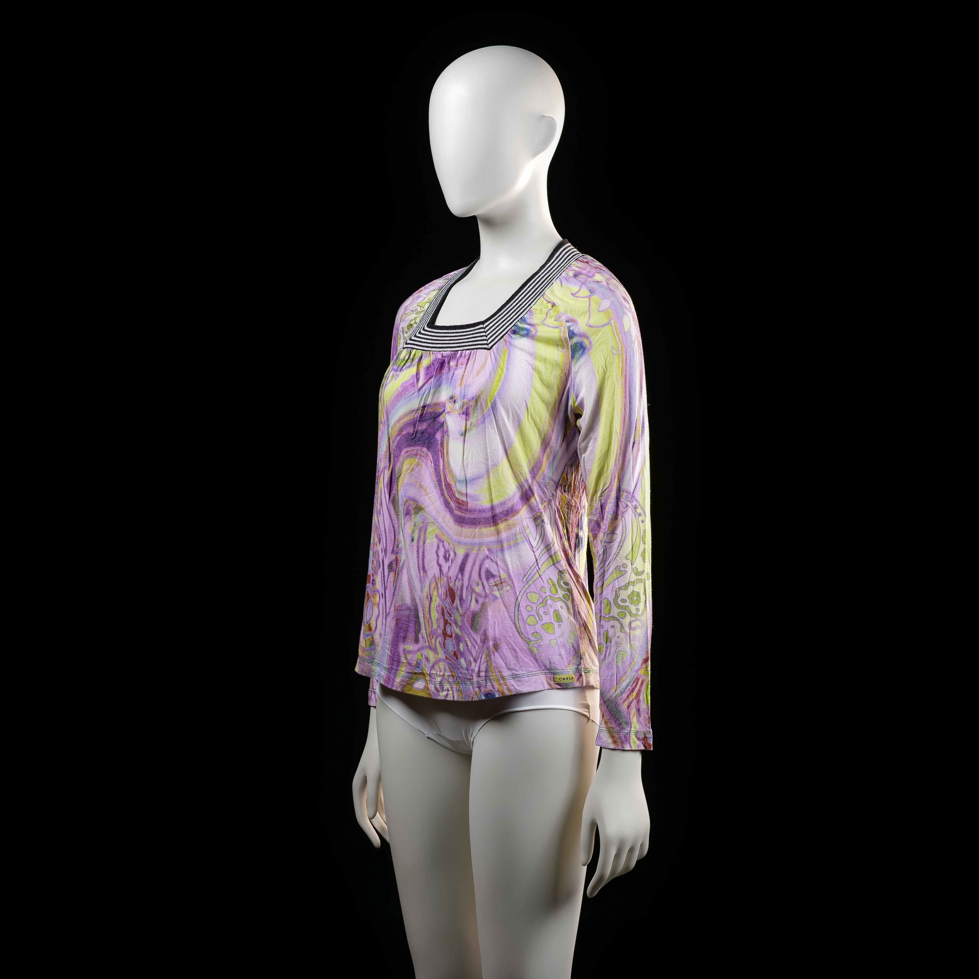 Carla Du Nord - blouse - MULTICOLORED - (Storlek: M)