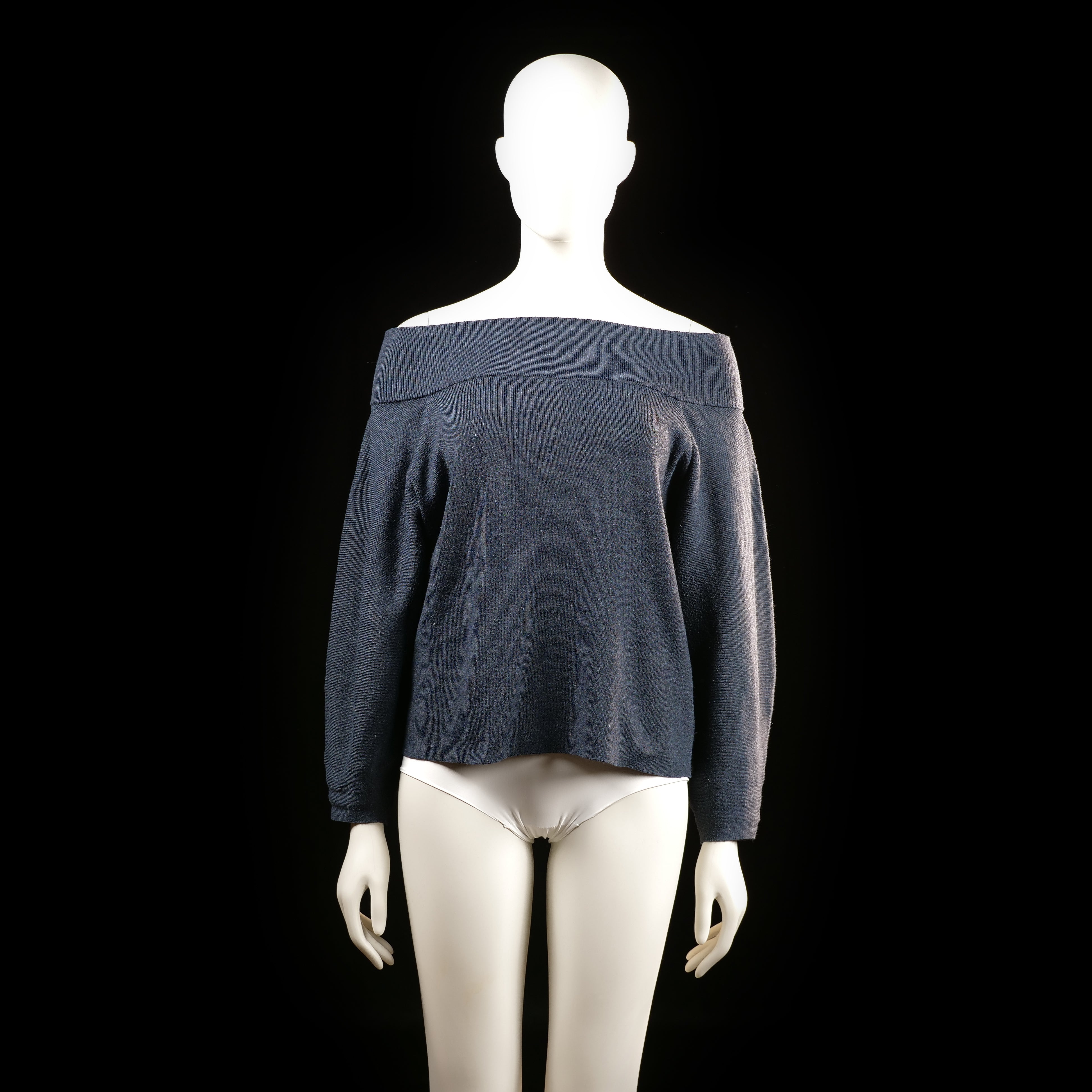 H&M - sweater - Navy - (Storlek: M)