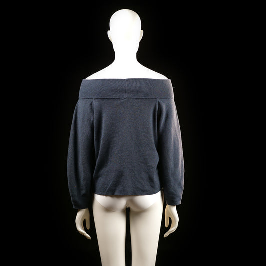 H&M - sweater - Navy - (Storlek: M)