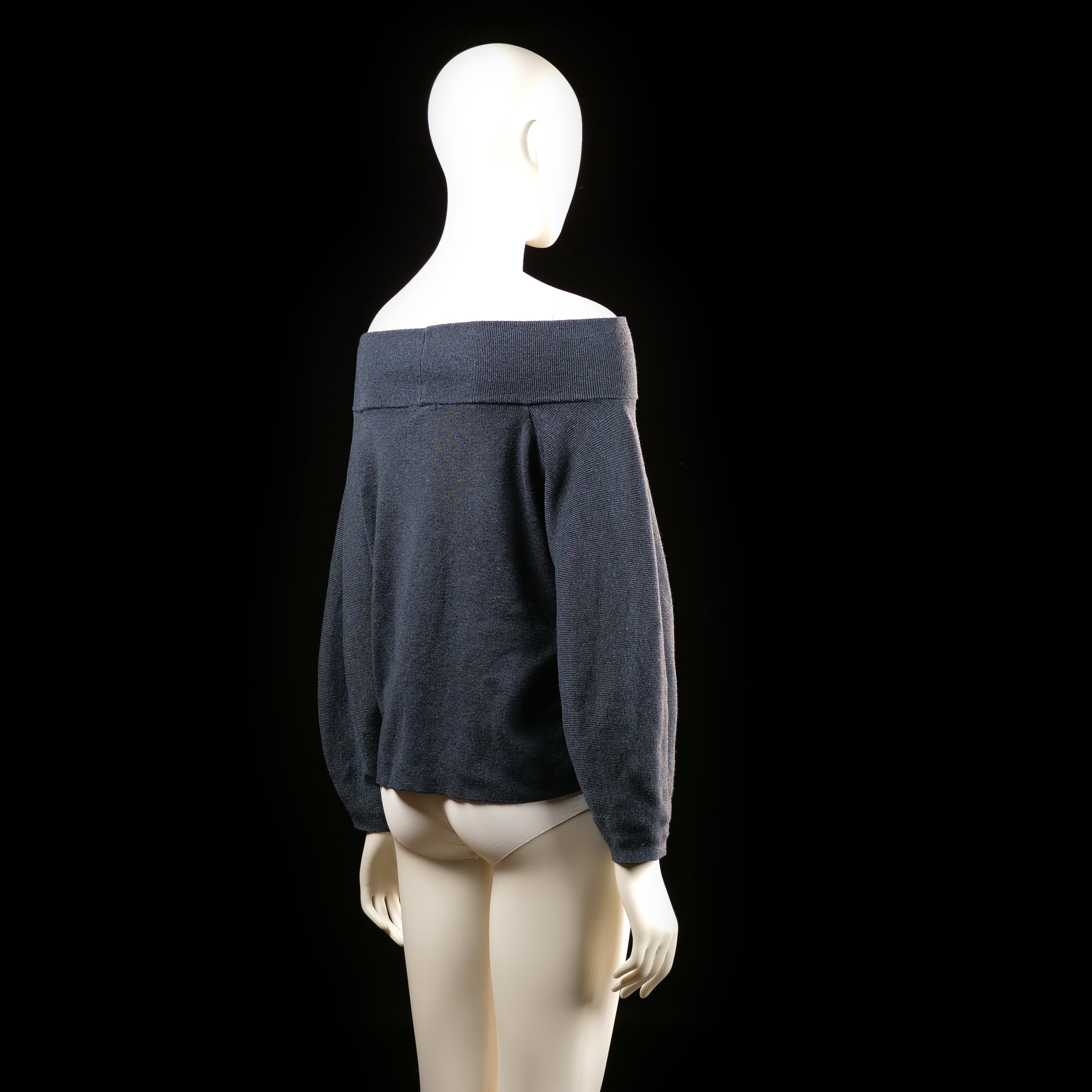 H&M - sweater - Navy - (Storlek: M)