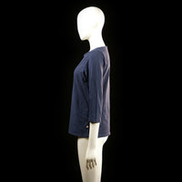 Lindex - t-shirt - Navy - (Storlek: M)