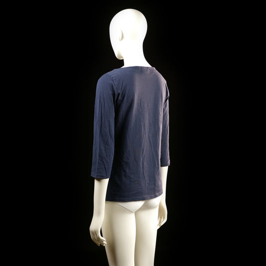 Lindex - t-shirt - Navy - (Storlek: M)