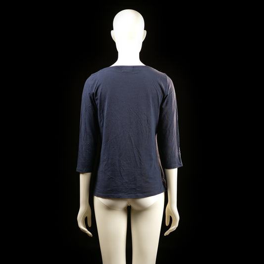 Lindex - t-shirt - Navy - (Storlek: M)