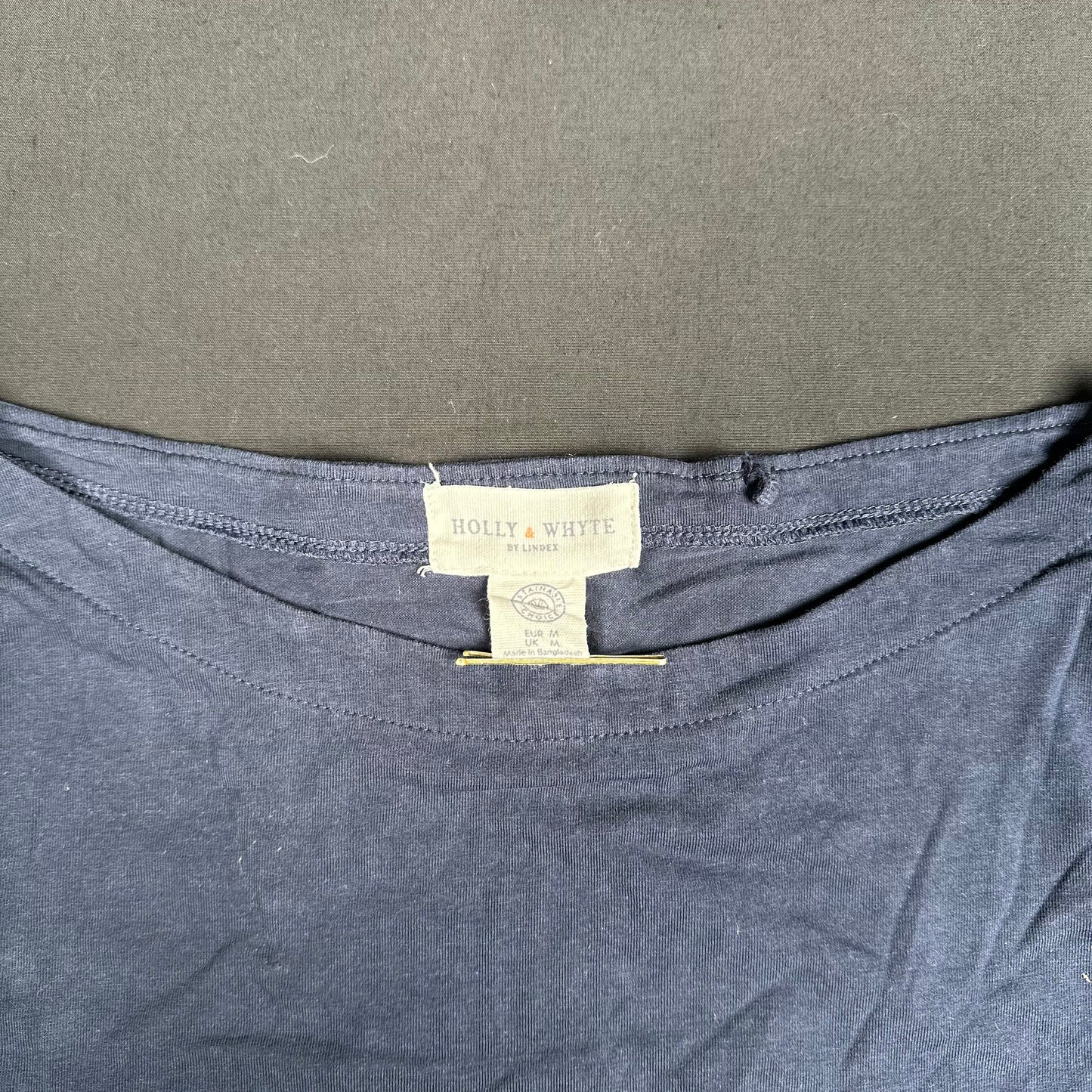 Lindex - t-shirt - Navy - (Storlek: M)