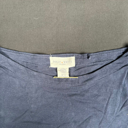 Lindex - t-shirt - Navy - (Storlek: M)