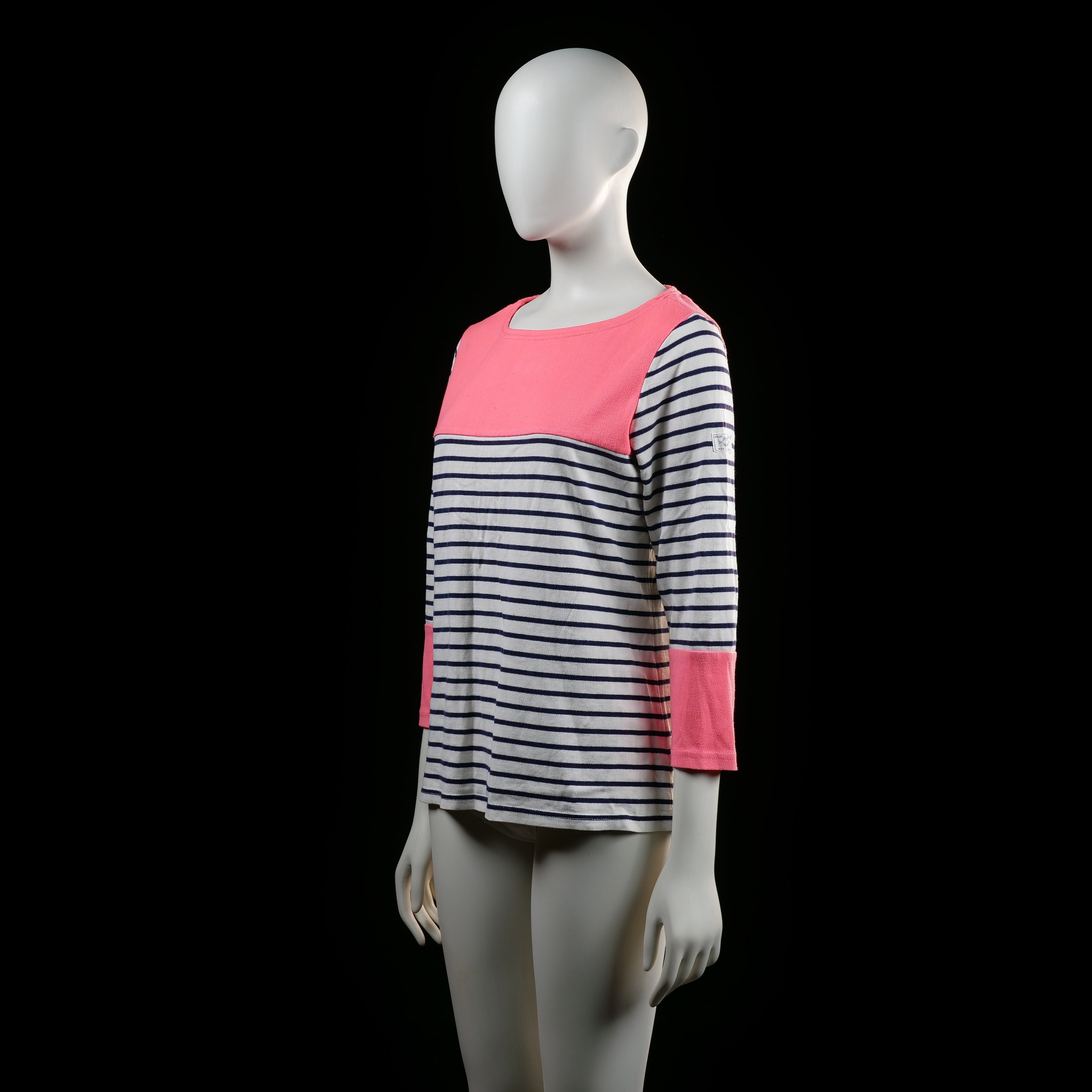 Joules - t-shirt - White, Navy, Pink - (Storlek: M)