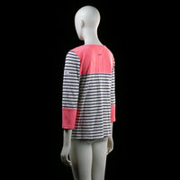 Joules - t-shirt - White, Navy, Pink - (Storlek: M)