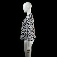 Savinni - blouse - White, Black - (Storlek: S)