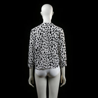 Savinni - blouse - White, Black - (Storlek: S)