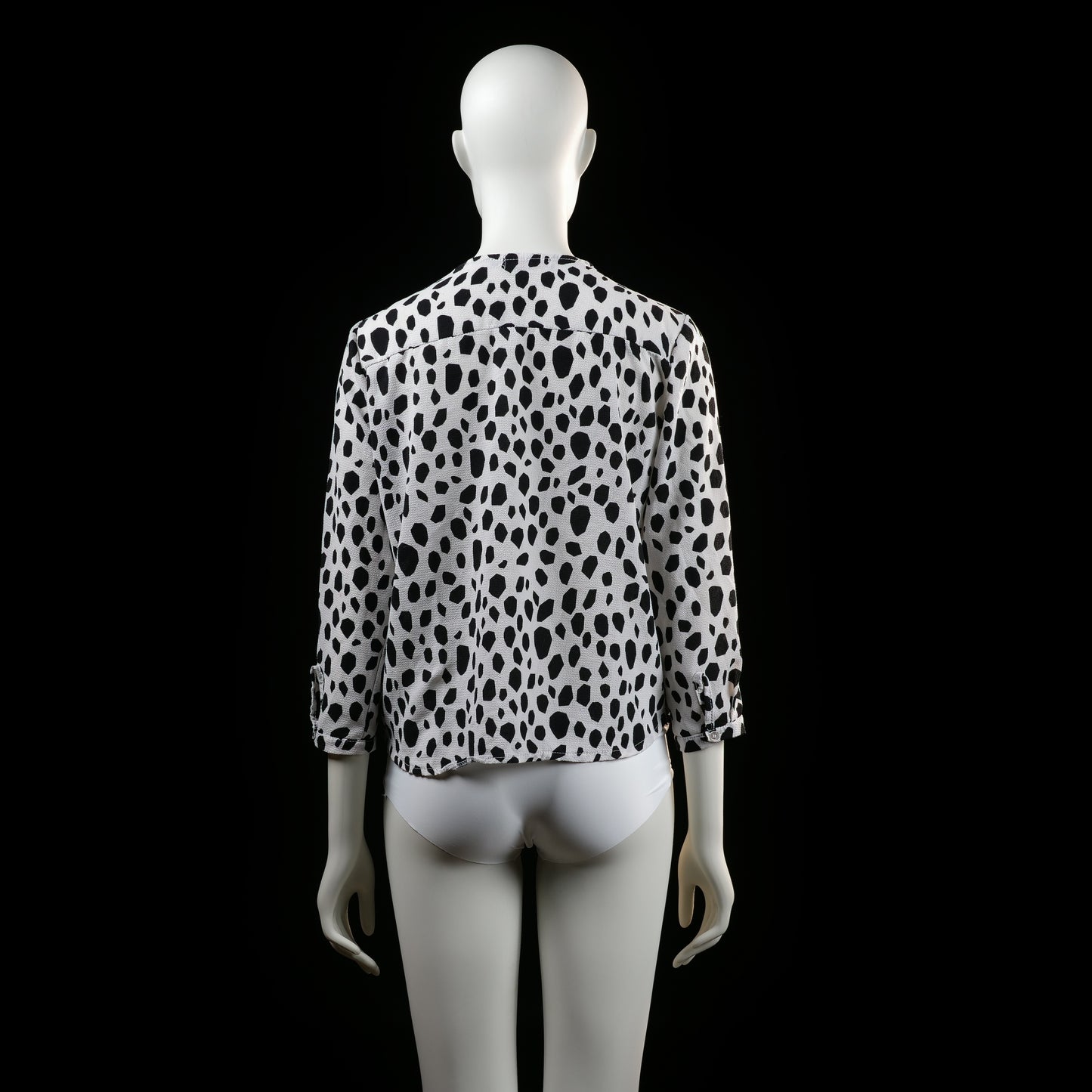 Savinni - blouse - White, Black - (Storlek: S)