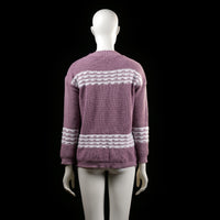 Silver Swan - sweater - Lavender, White - (Storlek: M, L)
