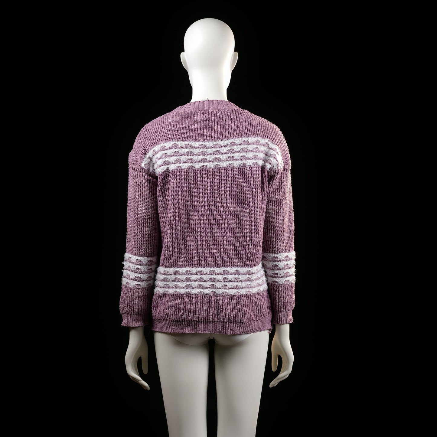 Silver Swan - sweater - Lavender, White - (Storlek: M, L)