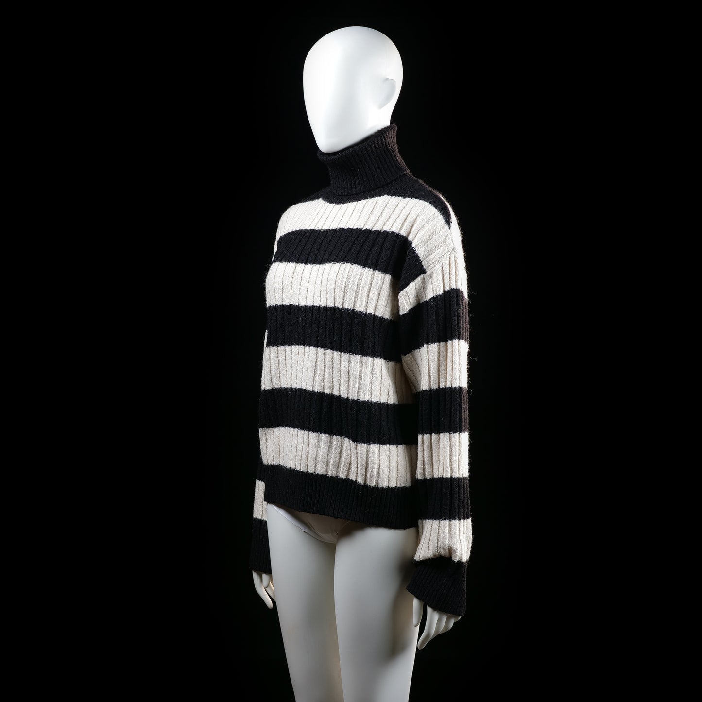 H&M - sweater - Black, Ivory - (Storlek: S)