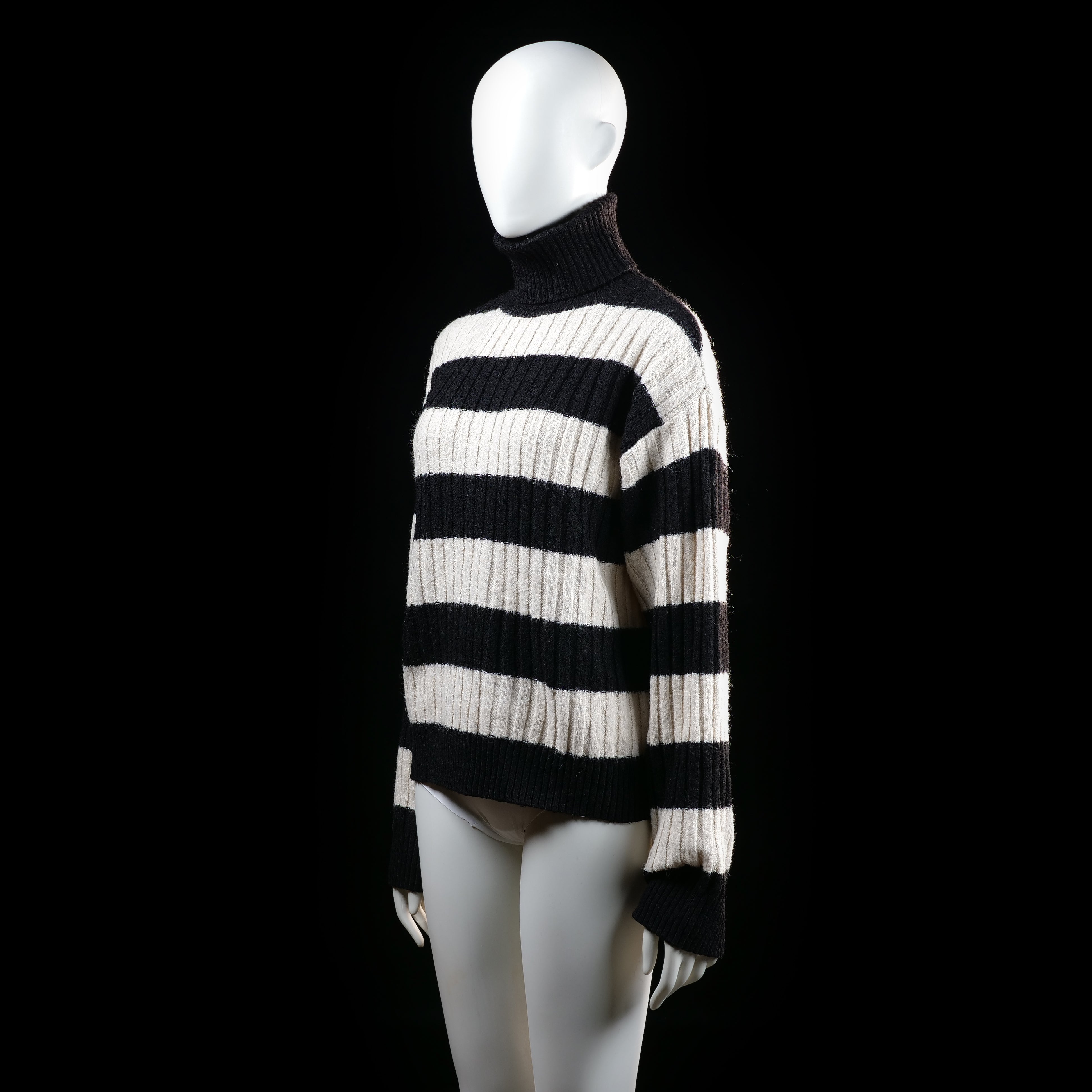 H&M - sweater - Black, Ivory - (Storlek: S)
