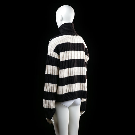 H&M - sweater - Black, Ivory - (Storlek: S)