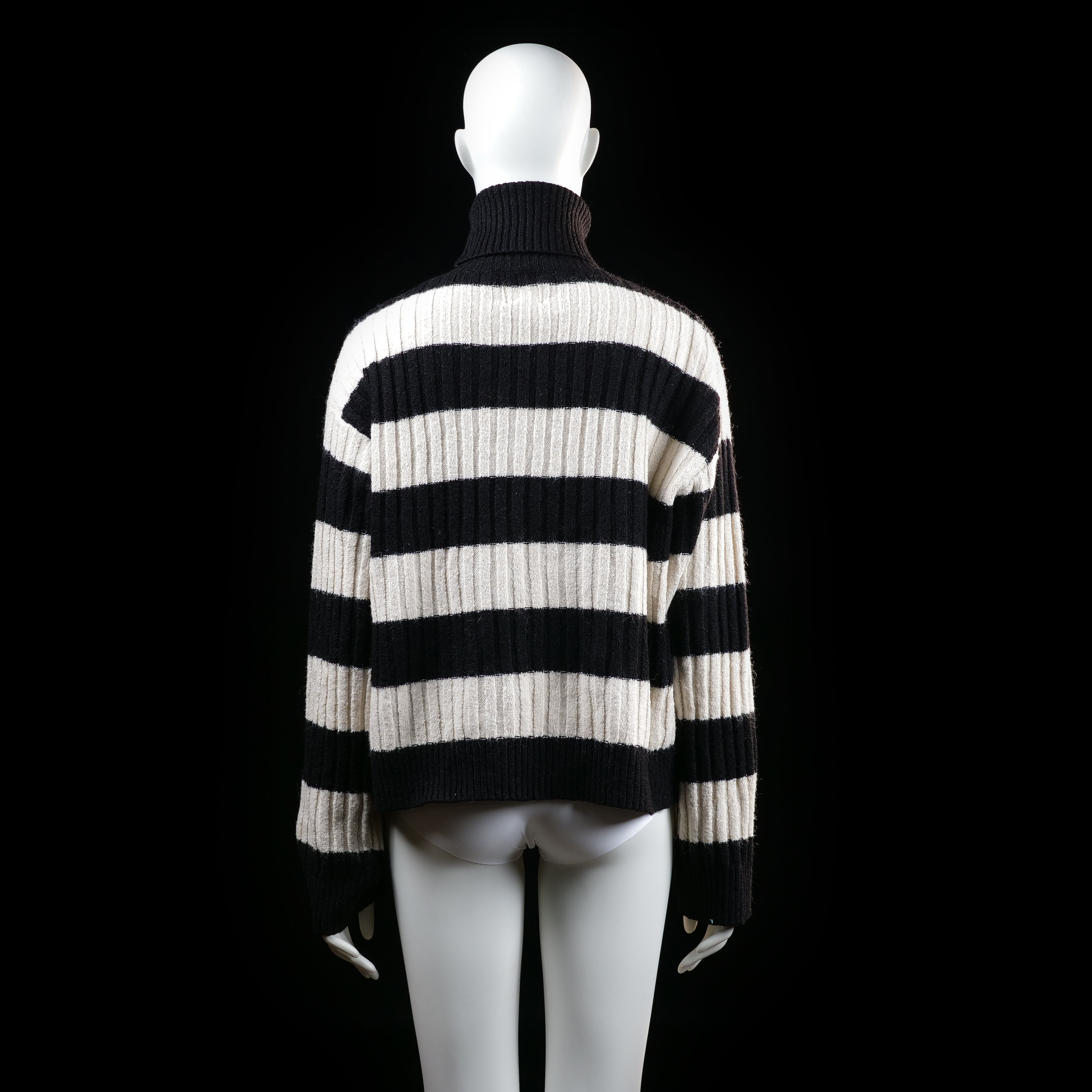 H&M - sweater - Black, Ivory - (Storlek: S)