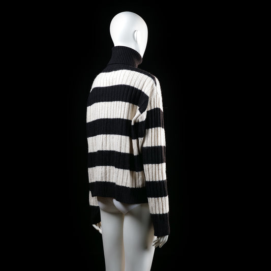 H&M - sweater - Black, Ivory - (Storlek: S)