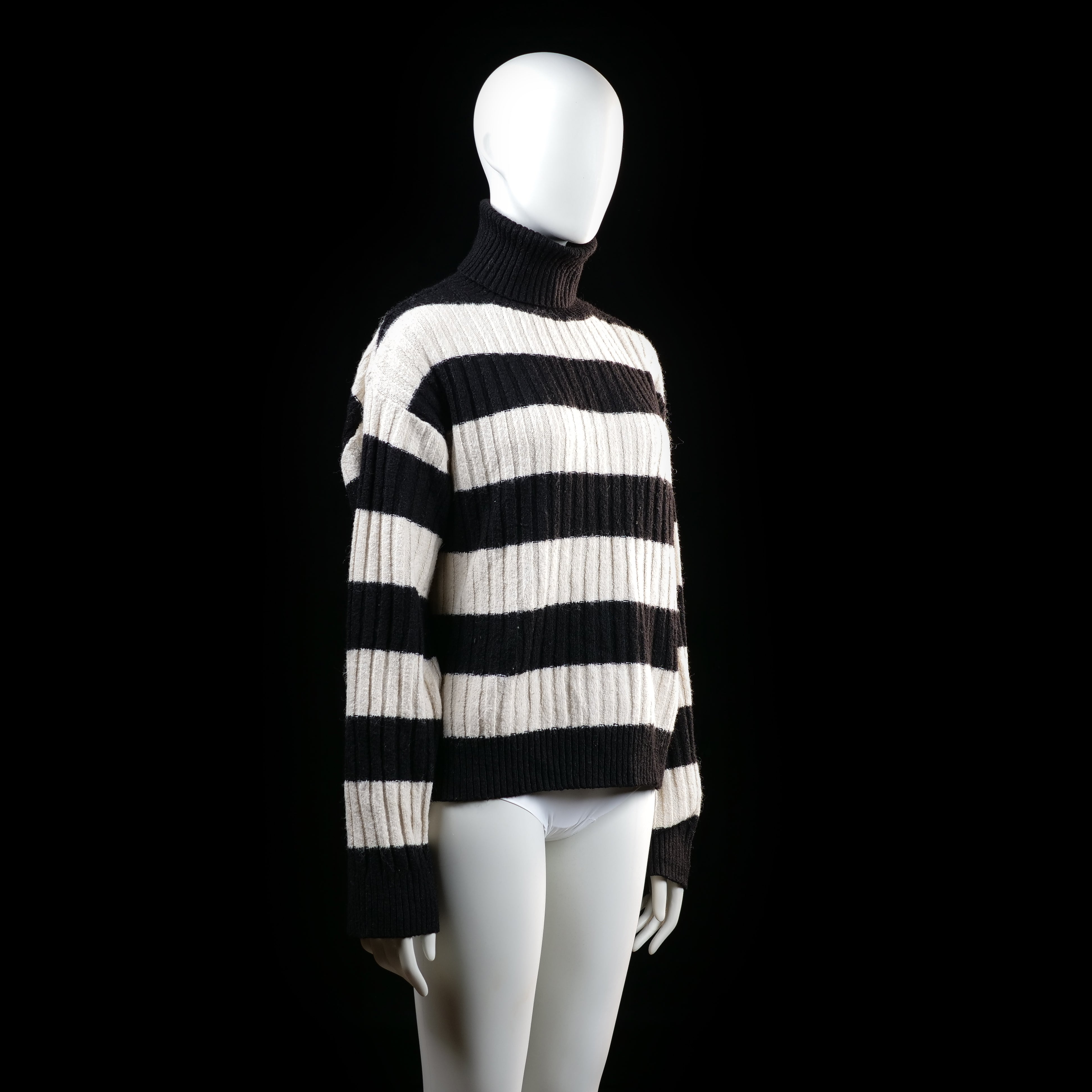 H&M - sweater - Black, Ivory - (Storlek: S)