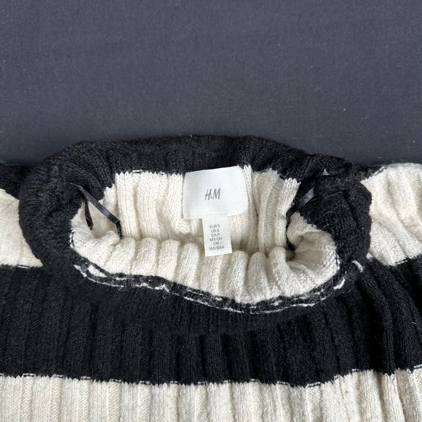 H&M - sweater - Black, Ivory - (Storlek: S)