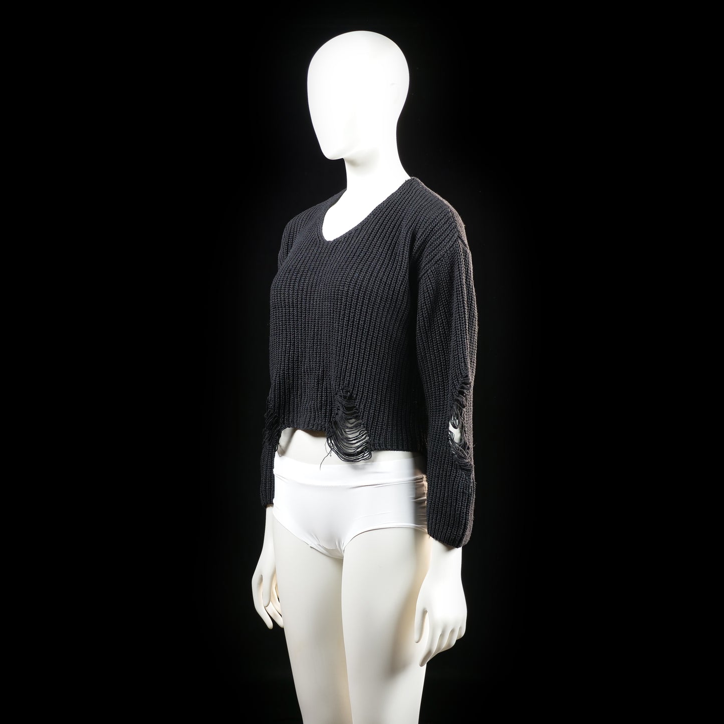 Scamm - sweater - Black - (Storlek: M, L)