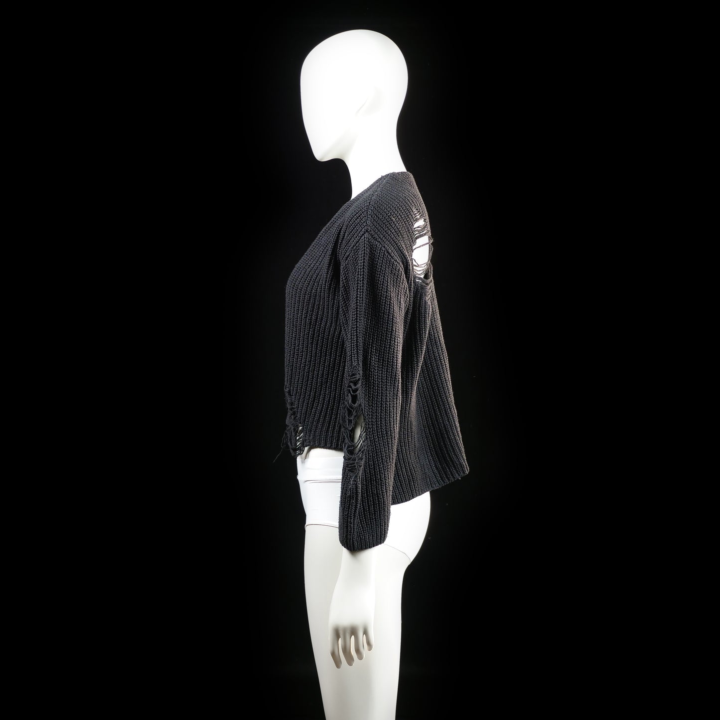 Scamm - sweater - Black - (Storlek: M, L)