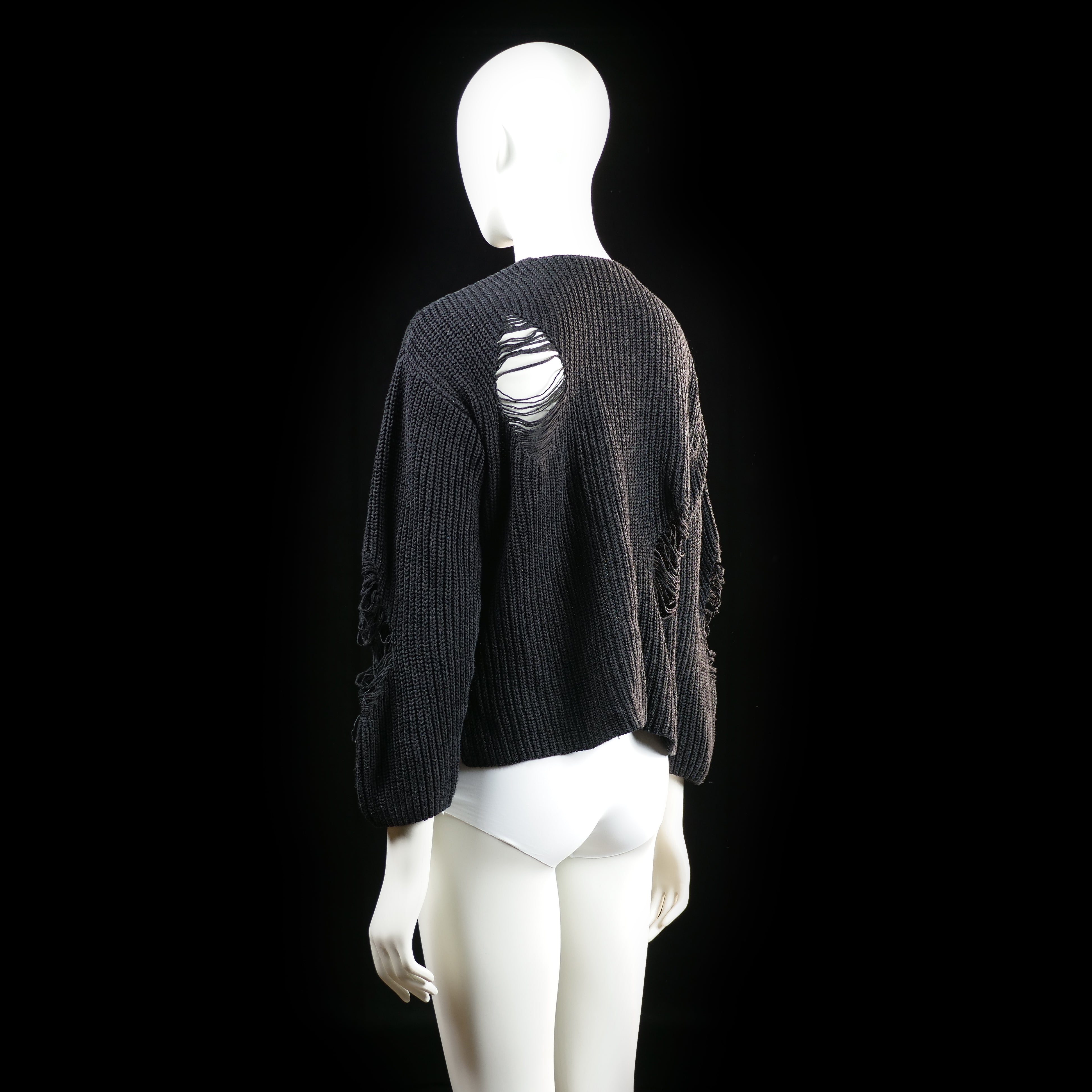 Scamm - sweater - Black - (Storlek: M, L)