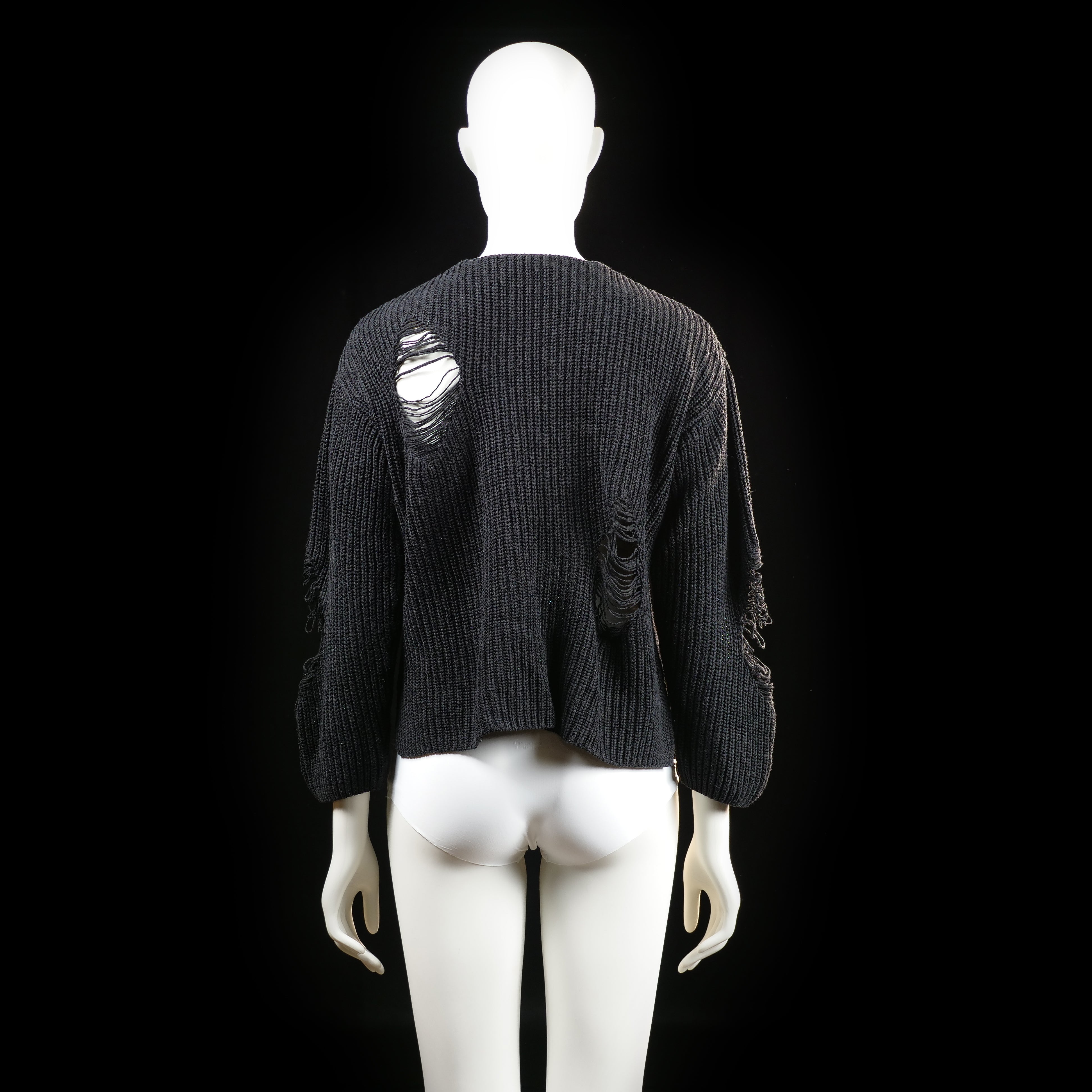 Scamm - sweater - Black - (Storlek: M, L)