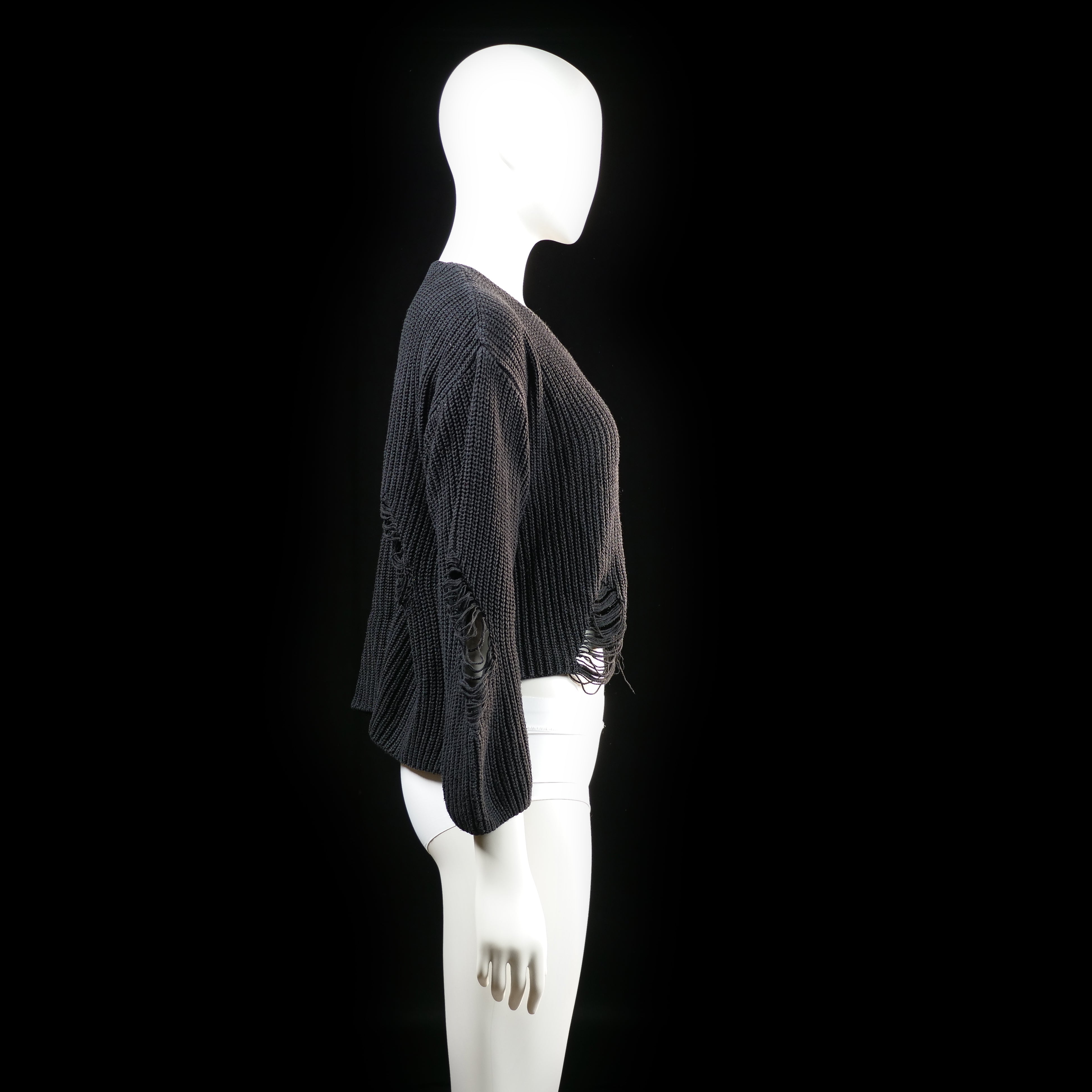 Scamm - sweater - Black - (Storlek: M, L)