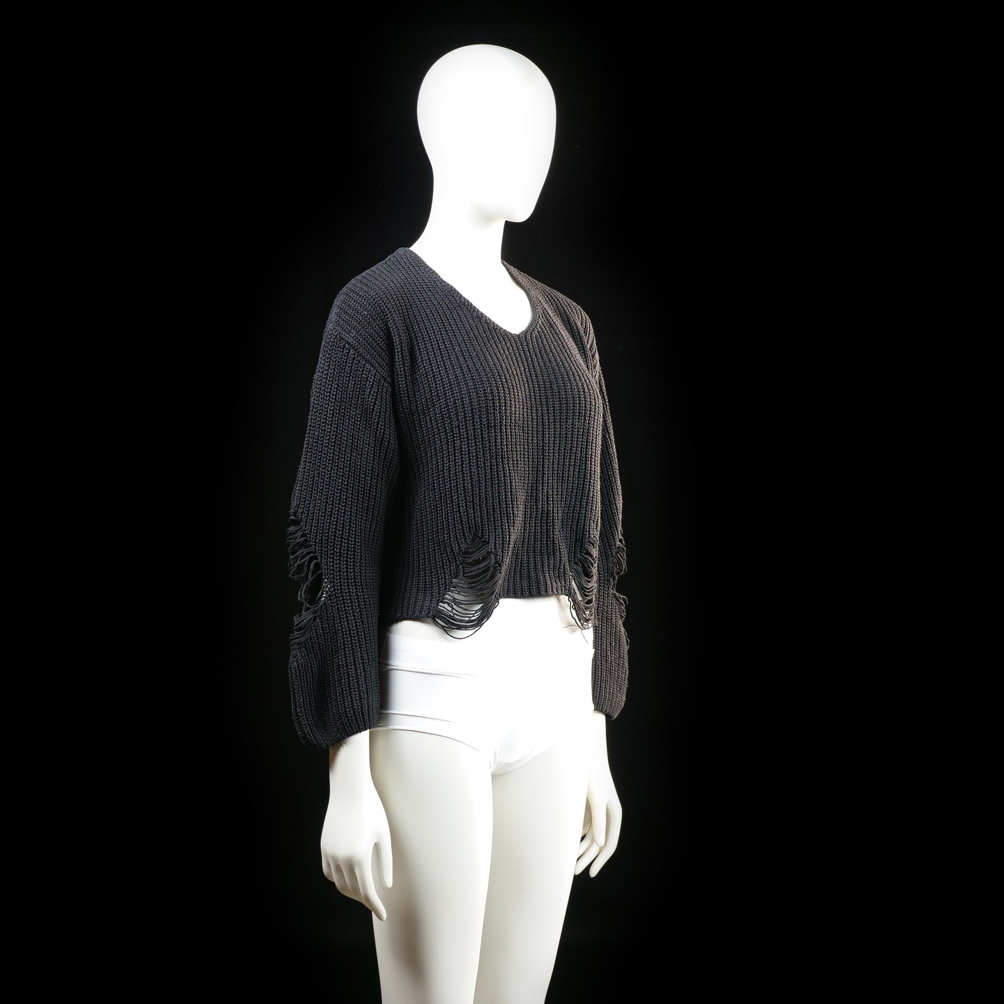 Scamm - sweater - Black - (Storlek: M, L)