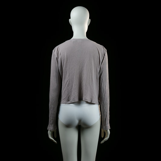 H&M - t-shirt - Lilac - (Storlek: M)