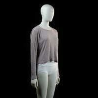 H&M - t-shirt - Lilac - (Storlek: M)