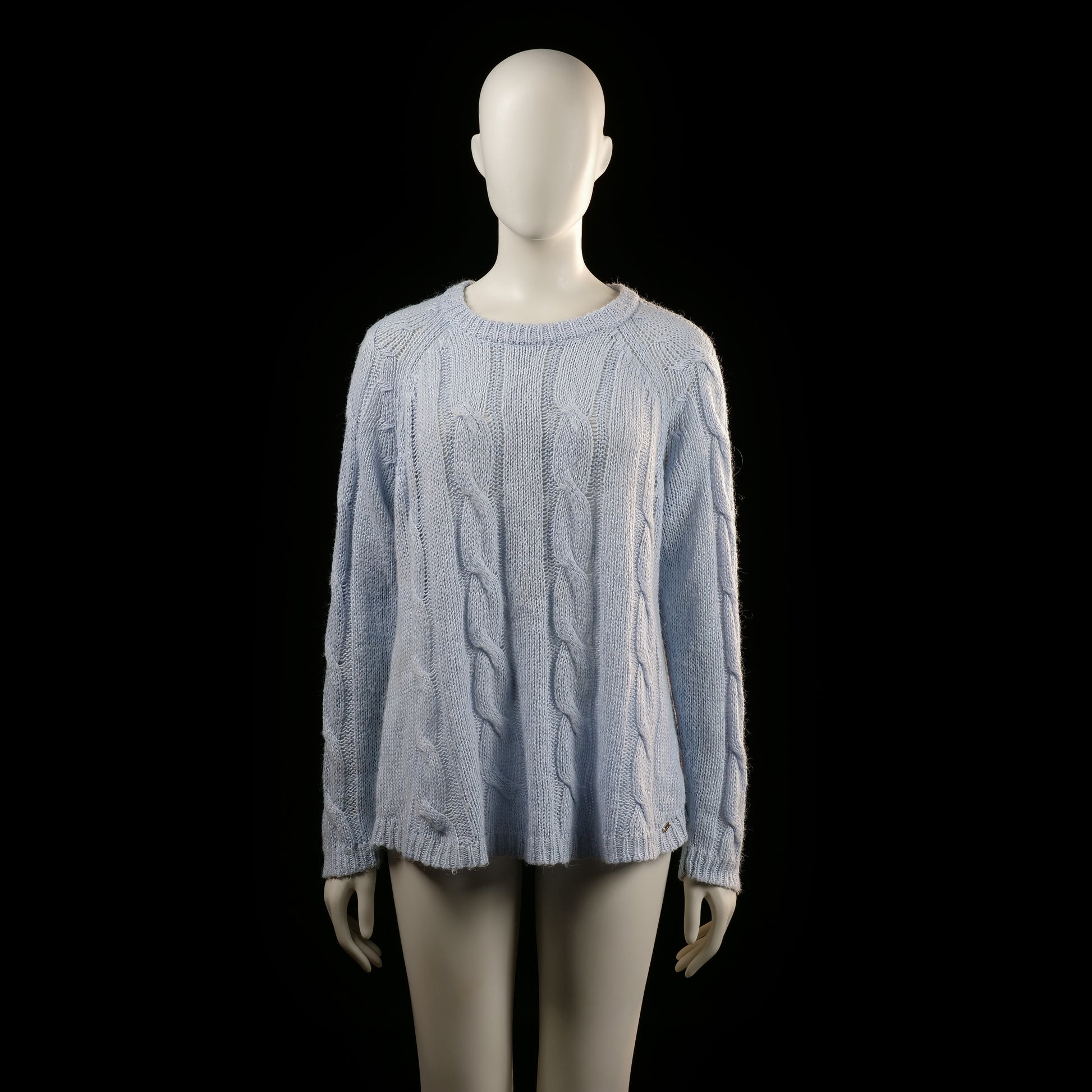 Lindex - sweater - Light Blue - (Storlek: M)