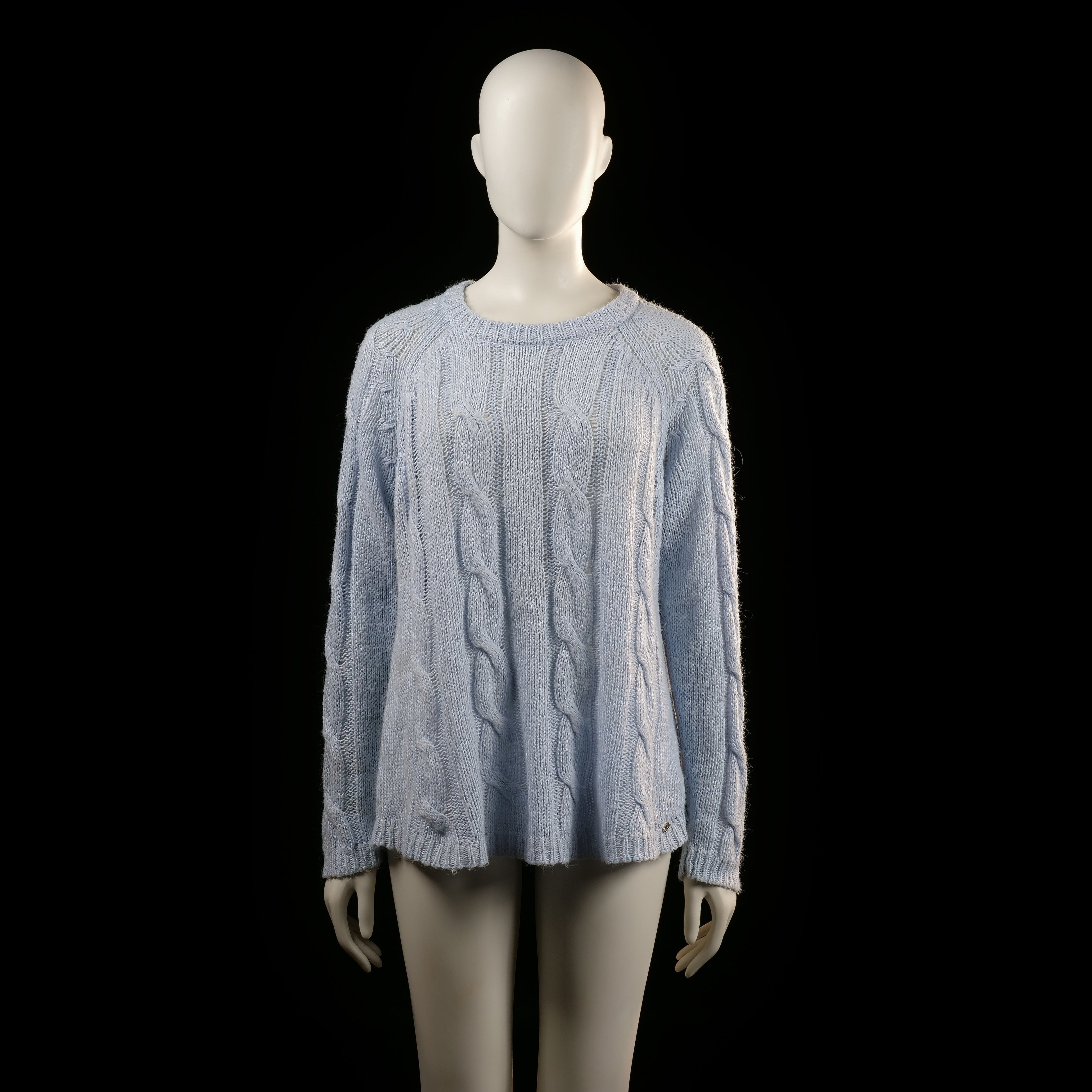 Lindex - sweater - Light Blue - (Storlek: M)