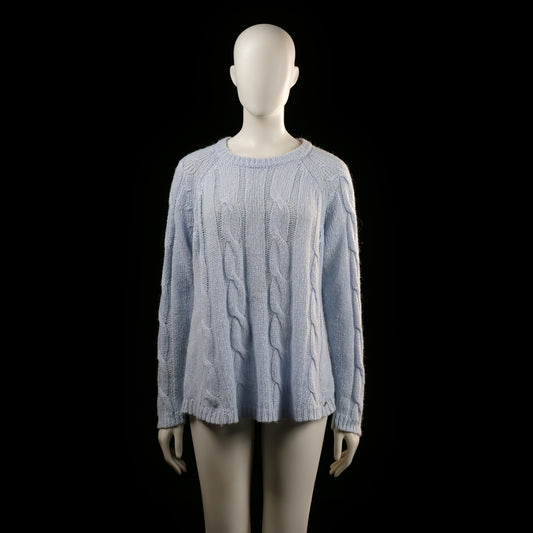 Lindex - sweater - Light Blue - (Storlek: M)