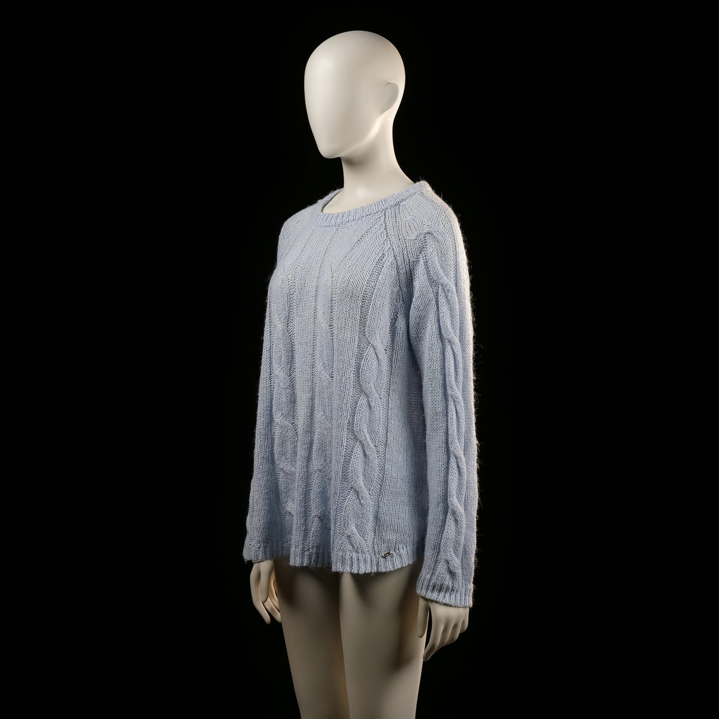 Lindex - sweater - Light Blue - (Storlek: M)