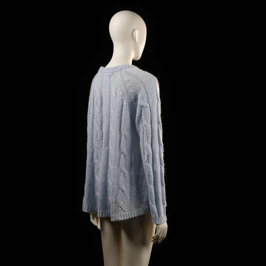 Lindex - sweater - Light Blue - (Storlek: M)