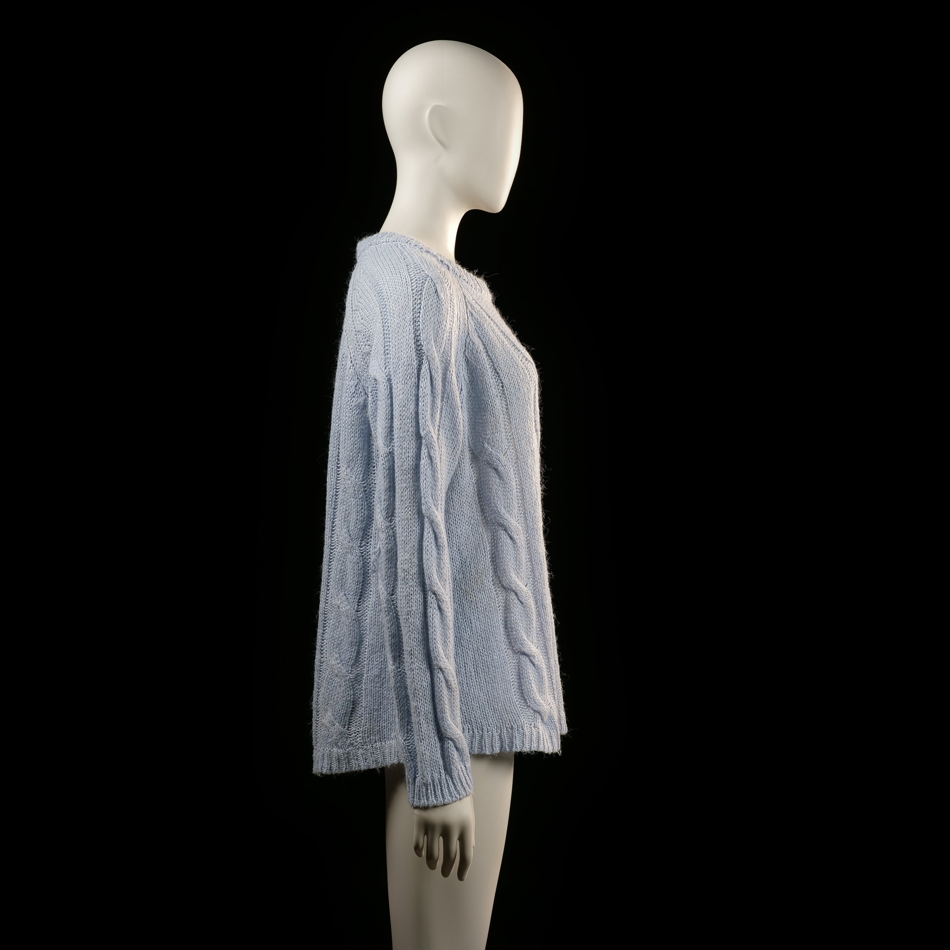 Lindex - sweater - Light Blue - (Storlek: M)