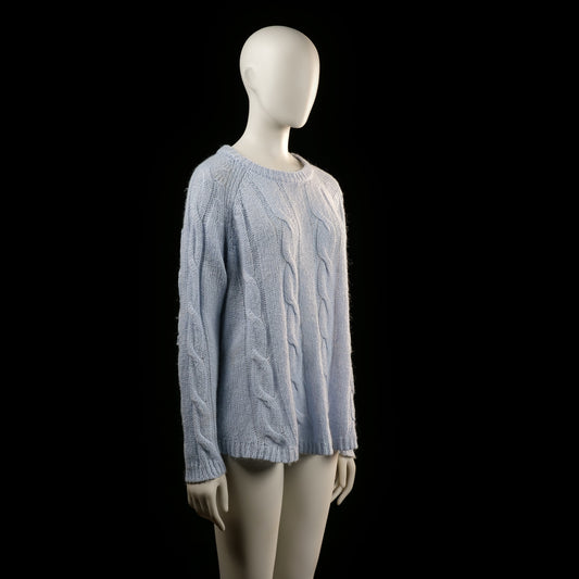 Lindex - sweater - Light Blue - (Storlek: M)
