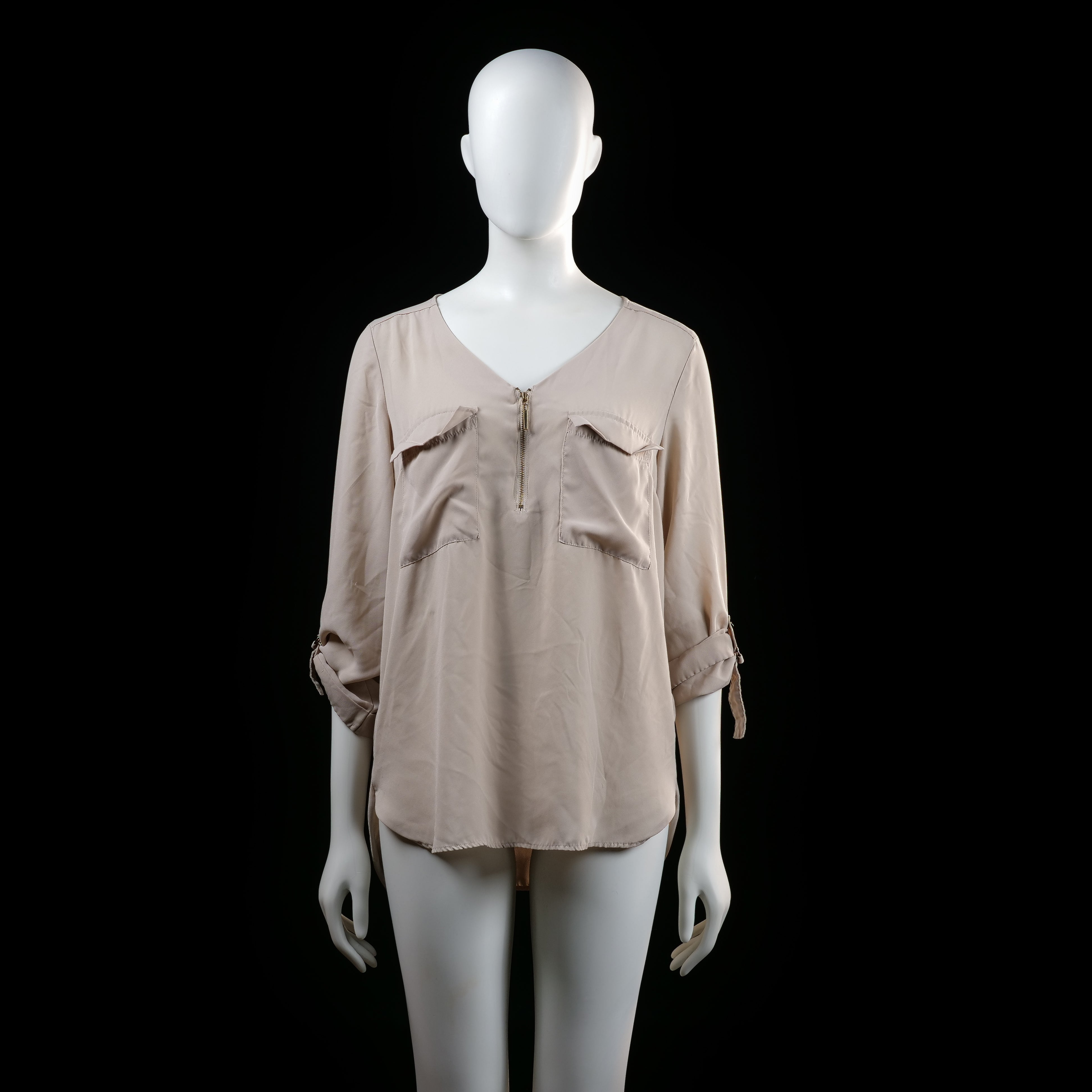 Atmosphere - blouse - Beige - (Storlek: 42)