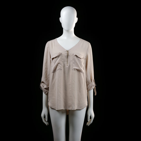 Atmosphere - blouse - Beige - (Storlek: 42)
