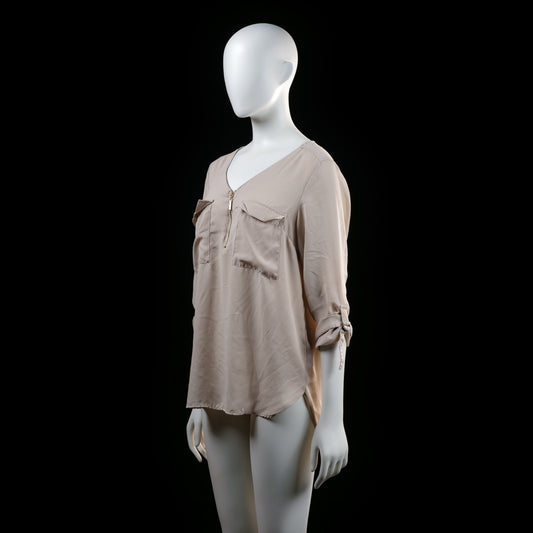 Atmosphere - blouse - Beige - (Storlek: 42)