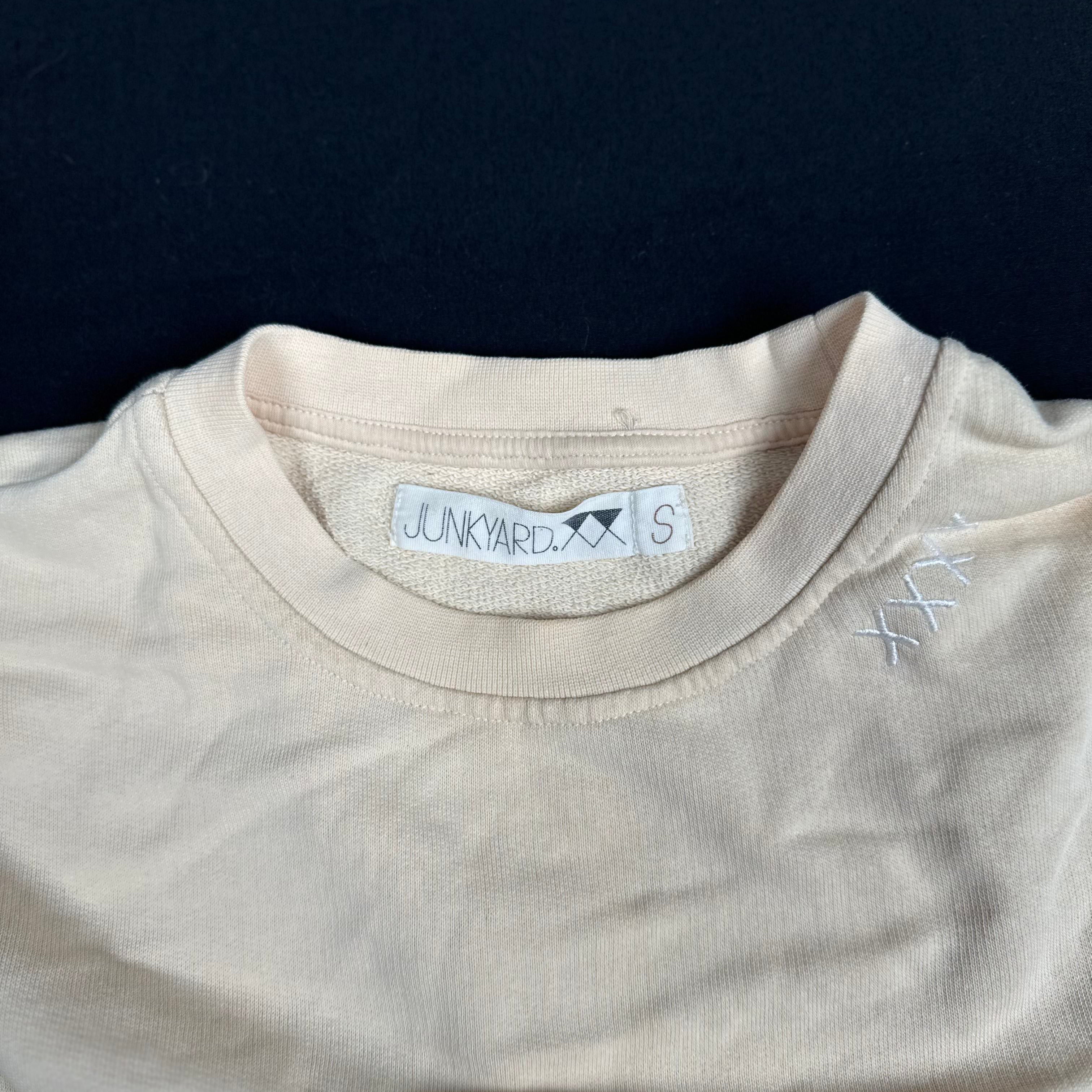 Junkyard - sweatshirt - Beige - (Storlek: S)