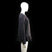 Dobber - blouse - Black - (Storlek: M)