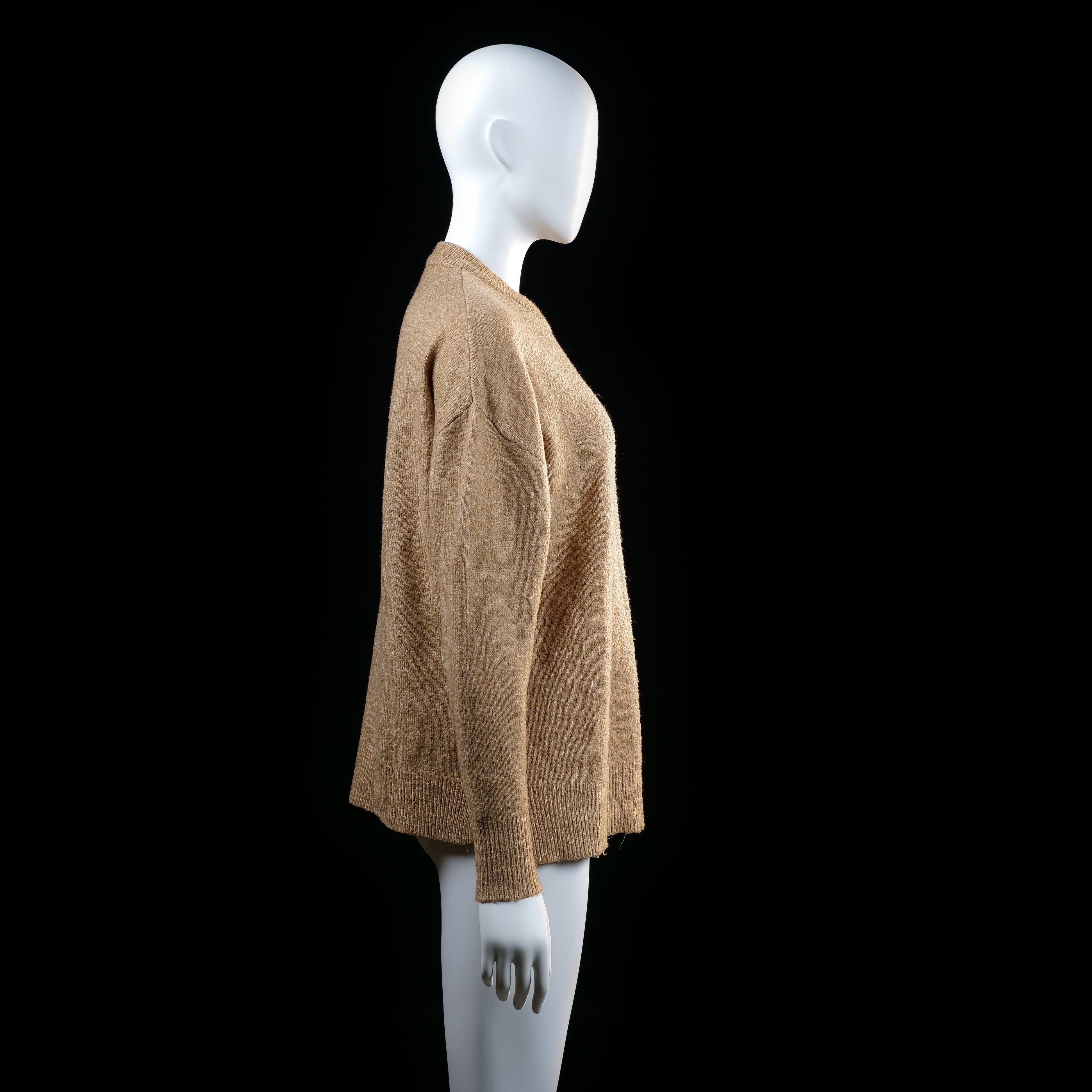 Amisu - sweater - Camel - (Storlek: S)