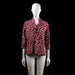 Danefæ - blouse - Burgundy, Ivory - (Storlek: M)