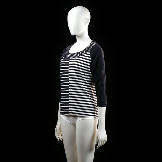 t-shirt - Black, White - (Storlek: L)