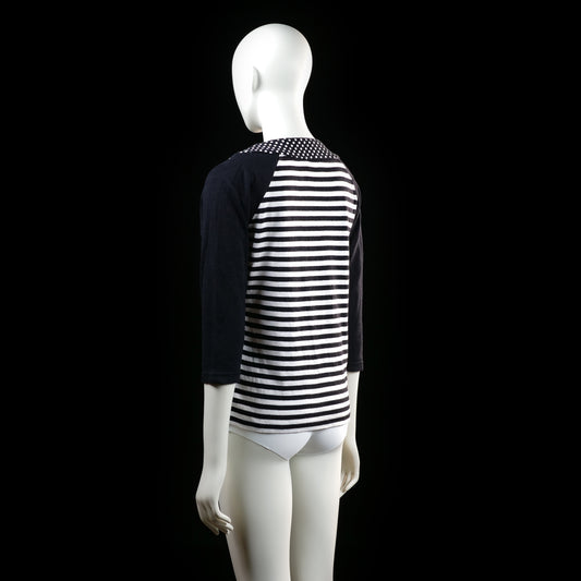 t-shirt - Black, White - (Storlek: L)