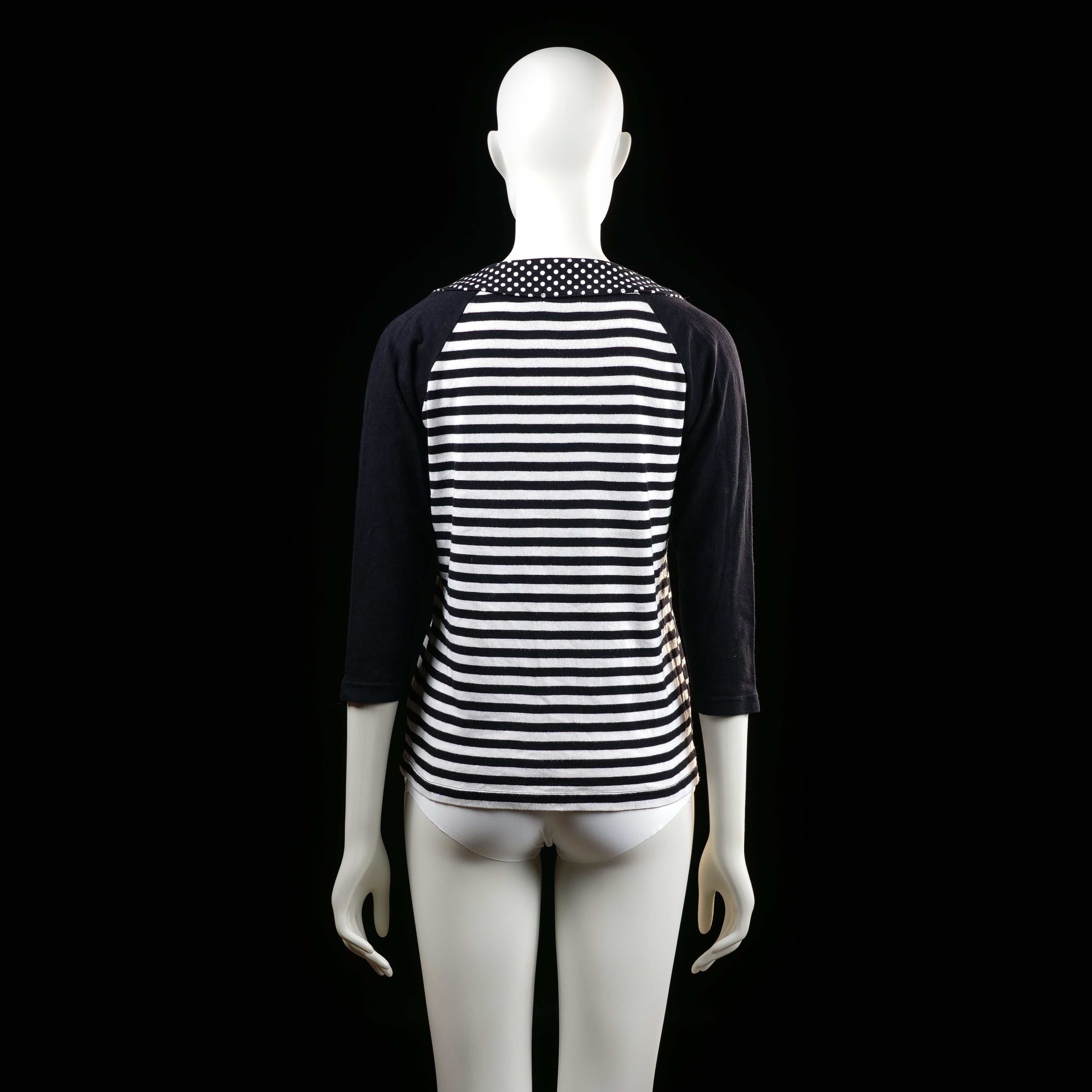 t-shirt - Black, White - (Storlek: L)