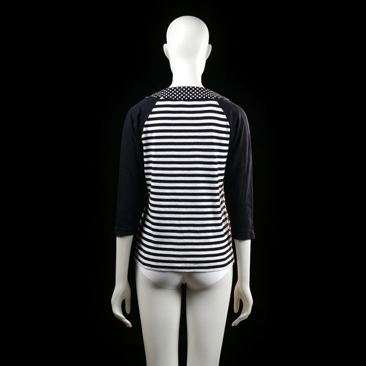 t-shirt - Black, White - (Storlek: L)